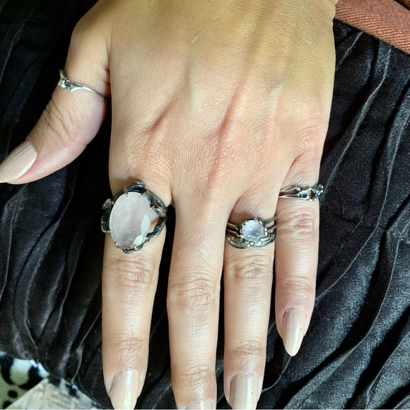 Bloodmilk Belonging to the Underworld Prt 2 Rose Quartz Ring - Picture 5 of 5